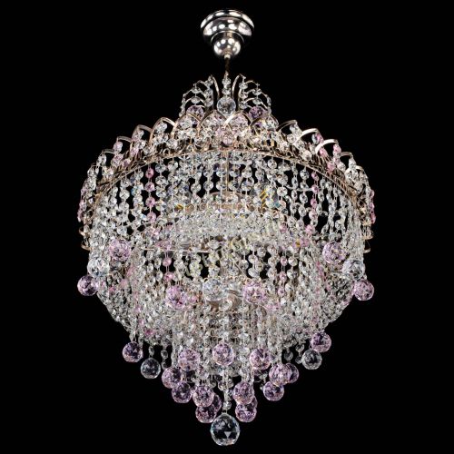 Люстра Натали Софья розовая в Магнитогорске Гусь Хрустальный