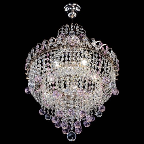 Люстра Натали Софья розовая в Магнитогорске Гусь Хрустальный