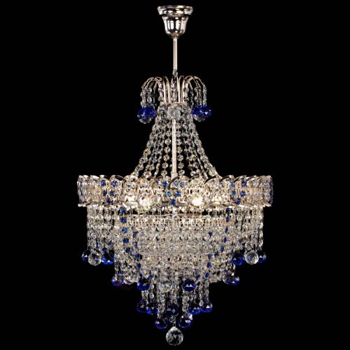 Люстра Натали Софья синяя в Магнитогорске Гусь Хрустальный