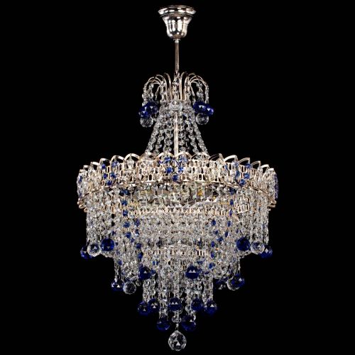 Люстра Натали Софья синяя в Магнитогорске Гусь Хрустальный