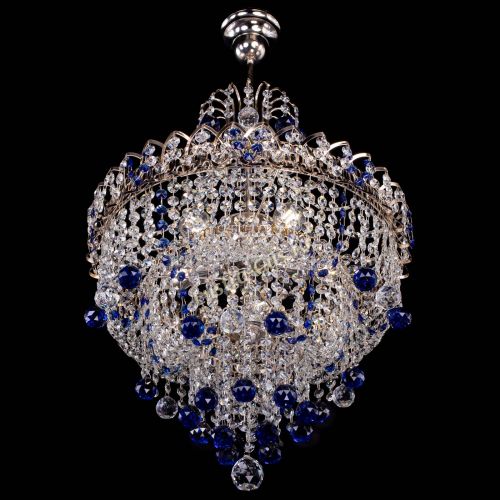 Люстра Натали Софья синяя в Магнитогорске Гусь Хрустальный