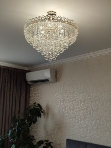 Люстра Капель Лепесток Шар  30мм с подвесом в Магнитогорске отзыв и фото покупателя