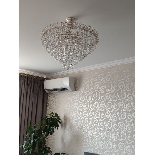 Люстра Капель Лепесток Шар  30мм с подвесом в Магнитогорске Гусь Хрустальный