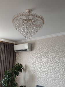 Люстра Капель Лепесток Шар  30мм с подвесом в Магнитогорске отзыв и фото покупателя