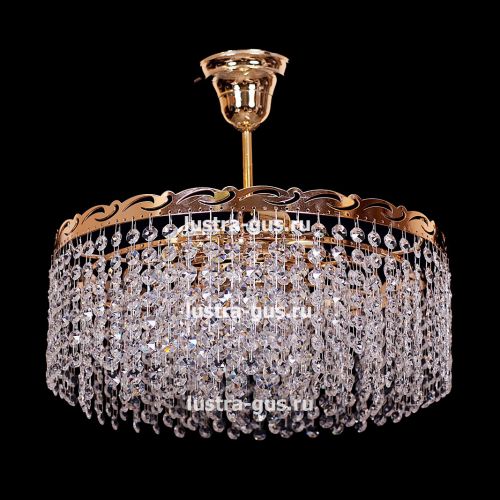 Люстра Капель обтикон с подвесом в Магнитогорске Гусь Хрустальный