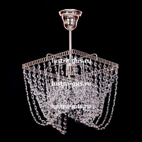 Люстра Квадрат Василиса с подвесом в Магнитогорске Гусь Хрустальный