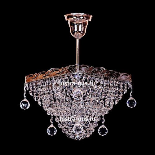 Люстра Квадрат 1 лампа с подвесом в Магнитогорске Гусь Хрустальный