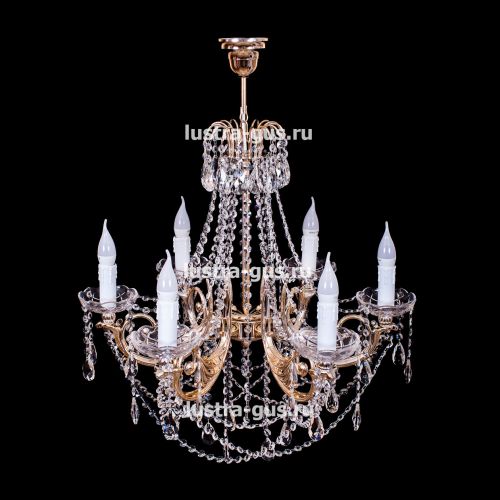 Люстра Свеча Лайт №1 (рожки - пластик) в Магнитогорске Гусь Хрустальный