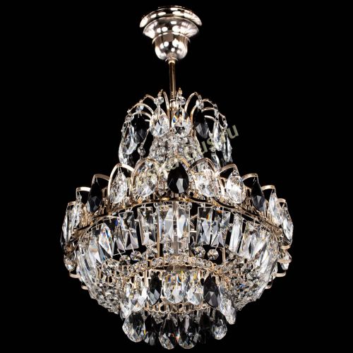 Люстра Ника 1 лампа черная в Магнитогорске Гусь Хрустальный