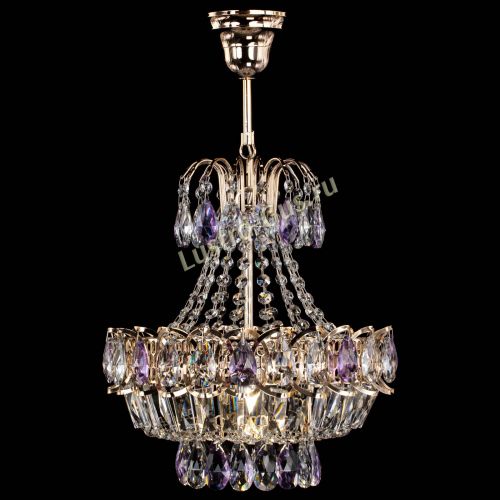 Люстра Ника 1 лампа фиолетовая в Магнитогорске Гусь Хрустальный
