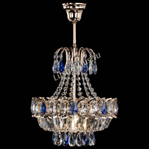 Люстра Ника 1 лампа синяя в Магнитогорске Гусь Хрустальный