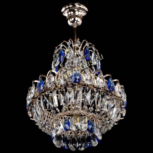 Люстра Ника 1 лампа синяя в Магнитогорске Гусь Хрустальный