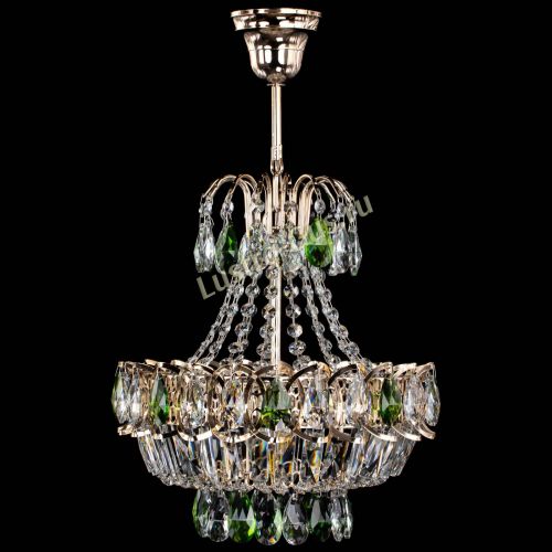 Люстра Ника 1 лампа зеленая в Магнитогорске Гусь Хрустальный