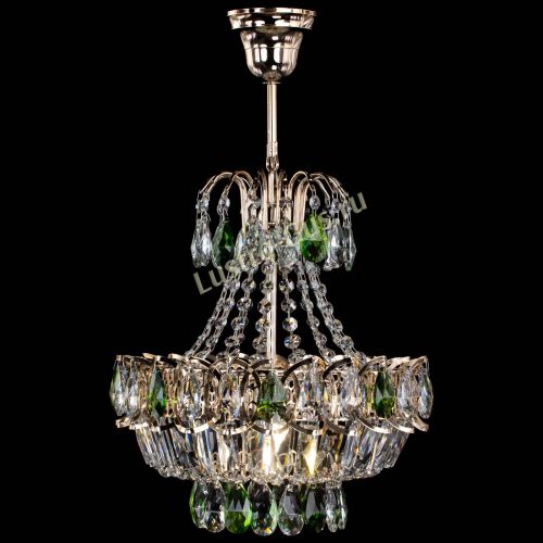 Люстра Ника 1 лампа зеленая в Магнитогорске Гусь Хрустальный