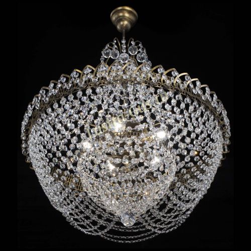 Люстра Ника Лепестки №5 под бронзу в Магнитогорске Гусь Хрустальный