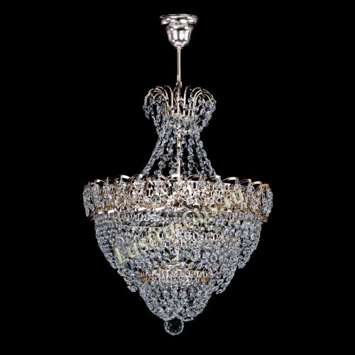 Люстра Ника Лепестки малая - 3 лампы в Магнитогорске Гусь Хрустальный