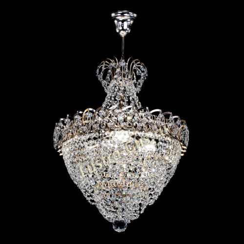 Люстра Ника Лепестки малая - 3 лампы в Магнитогорске Гусь Хрустальный