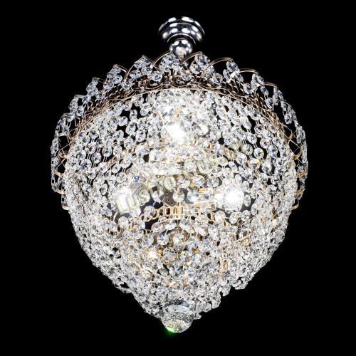 Люстра Ника Лепестки малая - 3 лампы в Магнитогорске Гусь Хрустальный