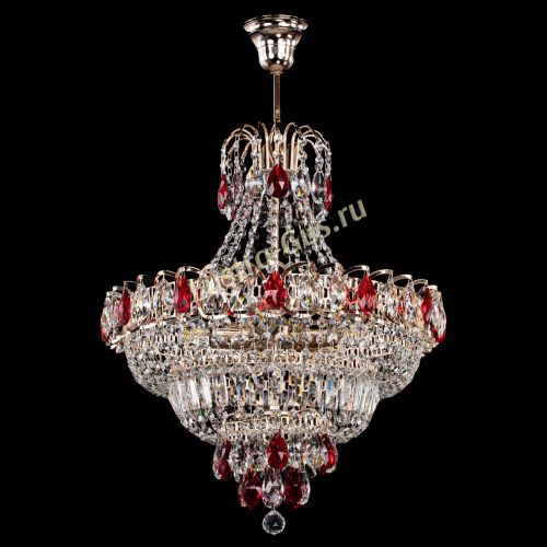 Люстра Ника подвесная Красная в Магнитогорске Гусь Хрустальный