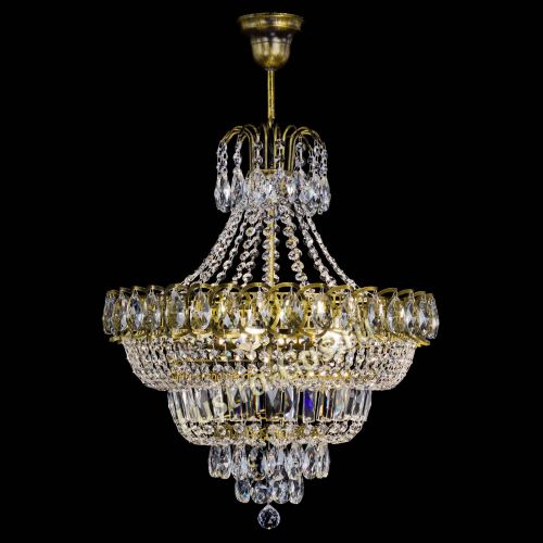 Люстра Ника №5 подвесная под бронзу в Магнитогорске Гусь Хрустальный