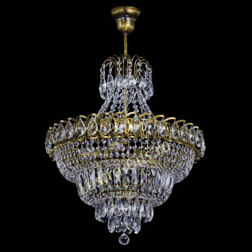 Люстра Ника №5 подвесная под бронзу в Магнитогорске Гусь Хрустальный