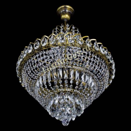 Люстра Ника №5 подвесная под бронзу в Магнитогорске Гусь Хрустальный