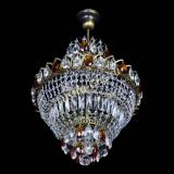 Люстра Ника Чайная под бронзу, диаметр - 400 мм, Люстры Гусь Хрустальный Люстра Ника Чайная под бронзу, диаметр - 400 мм, Люстры Гусь Хрустальный