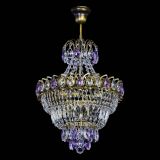 Люстра Ника Фиолетовая под бронзу, диаметр - 400 мм, Люстры Гусь Хрустальный Люстра Ника Фиолетовая под бронзу, диаметр - 400 мм, Люстры Гусь Хрустальный