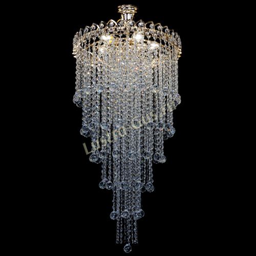 Люстра Октава длинная с подвесом в Магнитогорске Гусь Хрустальный