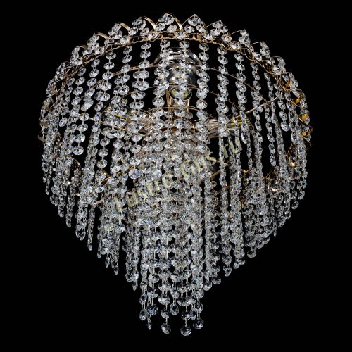 Люстра Октава конус с подвесом в Магнитогорске Гусь Хрустальный