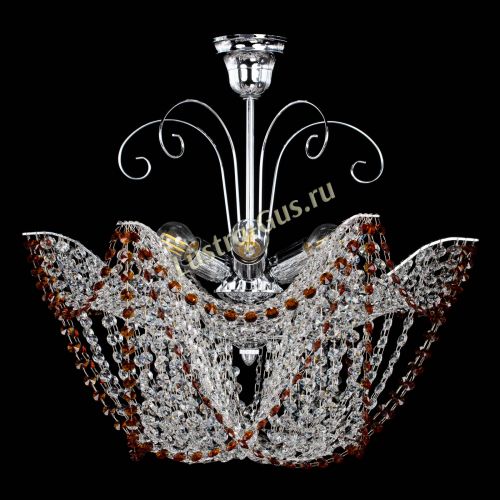 Люстра Орхидея №3 чайная в Магнитогорске Гусь Хрустальный