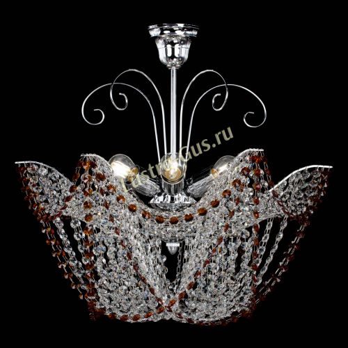 Люстра Орхидея №3 чайная в Магнитогорске Гусь Хрустальный