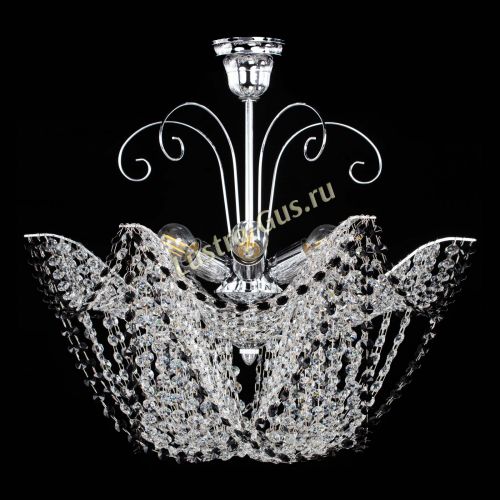 Люстра Орхидея №3 черная в Магнитогорске Гусь Хрустальный