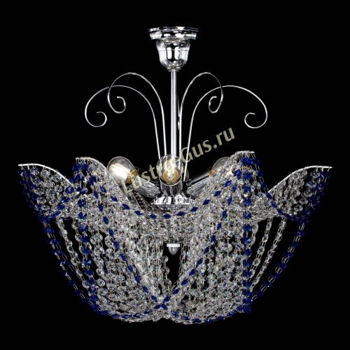 Люстра Орхидея №3 синяя в Магнитогорске Гусь Хрустальный