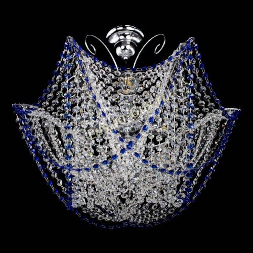 Люстра Орхидея №3 синяя в Магнитогорске Гусь Хрустальный