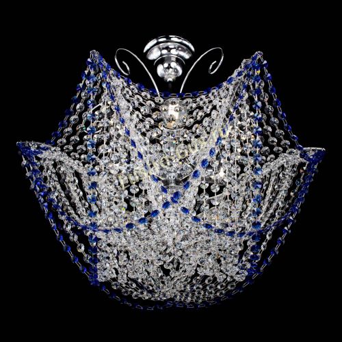 Люстра Орхидея №3 синяя в Магнитогорске Гусь Хрустальный