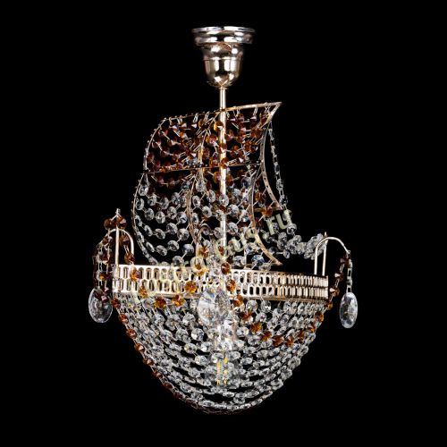 Люстра Парусник №1 чайный в Магнитогорске Гусь Хрустальный