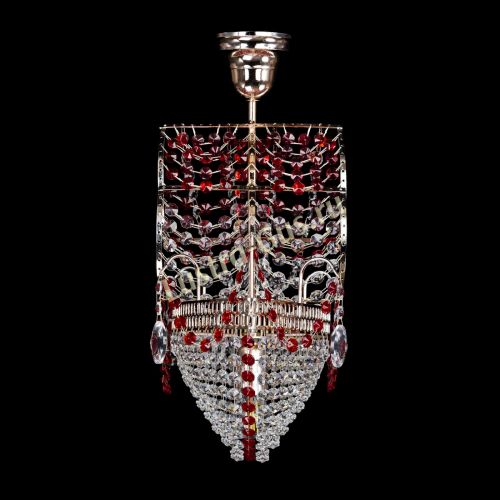 Люстра Парусник №1 красный в Магнитогорске Гусь Хрустальный