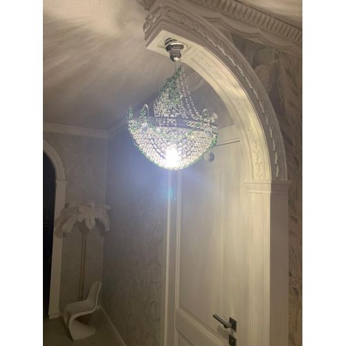 Люстра Парусник №1 зеленый в Магнитогорске Гусь Хрустальный