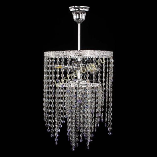 Люстра Токката Капель №3 фиолетовая в Магнитогорске Гусь Хрустальный