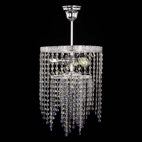 Люстра Токката Капель №3 фиолетовая в Магнитогорске Гусь Хрустальный