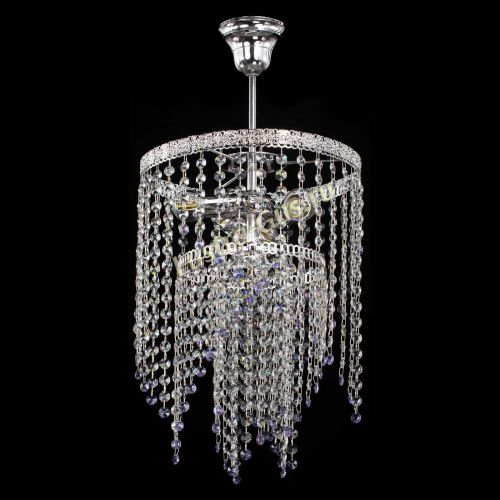 Люстра Токката Капель №3 фиолетовая в Магнитогорске Гусь Хрустальный