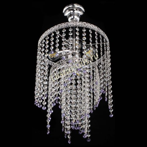 Люстра Токката Капель №3 фиолетовая в Магнитогорске Гусь Хрустальный