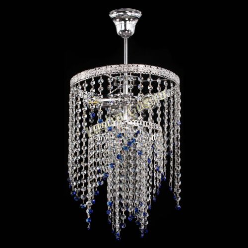 Люстра Токката Капель №3 синяя в Магнитогорске Гусь Хрустальный
