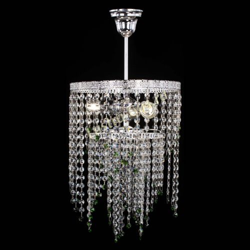 Люстра Токката Капель №3 зеленая в Магнитогорске Гусь Хрустальный