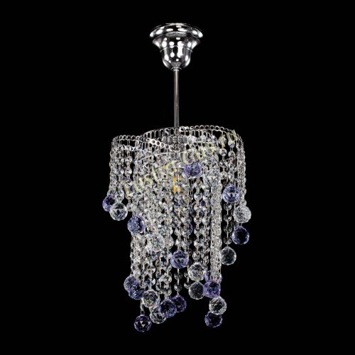 Люстра Вектор №4 фиолетовая в Магнитогорске Гусь Хрустальный