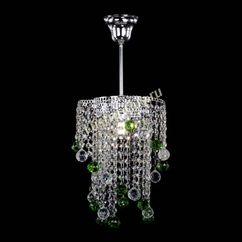 Люстра Вектор №4 зеленая в Магнитогорске Гусь Хрустальный