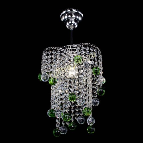 Люстра Вектор №4 зеленая в Магнитогорске Гусь Хрустальный