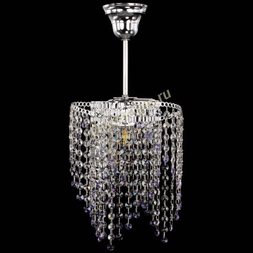 Люстра Вектор №5 фиолетовая в Магнитогорске Гусь Хрустальный
