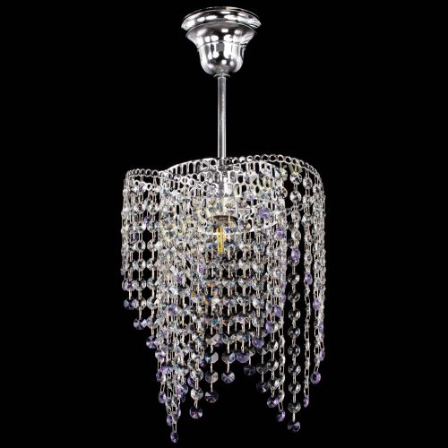 Люстра Вектор №5 фиолетовая в Магнитогорске Гусь Хрустальный